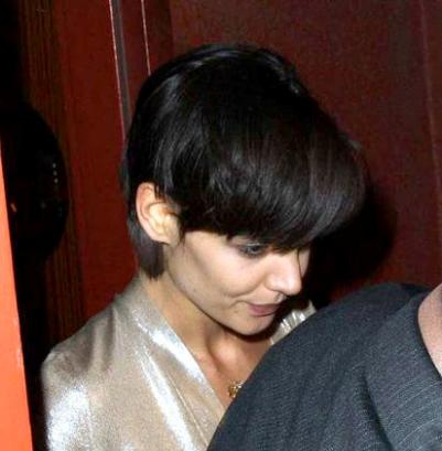 images of katie holmes haircut. Katie Holmes really short
